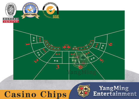 acheter Style de nappe de table de poker de casino d'Asie du Sud-Est Conception personnalisée de demi-cercle Bull Poker fabrication en ligne