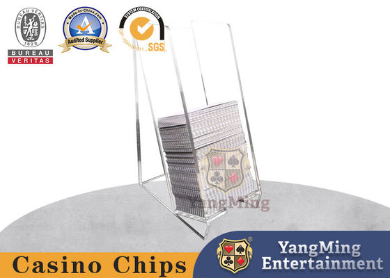 acheter Boîte de cartes abandonnée en acrylique à 8 paires Texas Baccarat Table de poker Table de jeu de casino fabrication en ligne