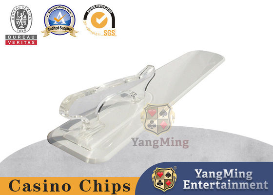 acheter Manche en acrylique Donneur de carte blanche Texas Baccarat Casino Table de poker Carte de cadeau fabrication en ligne