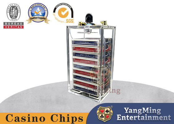 acheter Une boîte de livraison de cartes de poker en acrylique avec un verrou dédié à la boîte de livraison de cartes. fabrication en ligne
