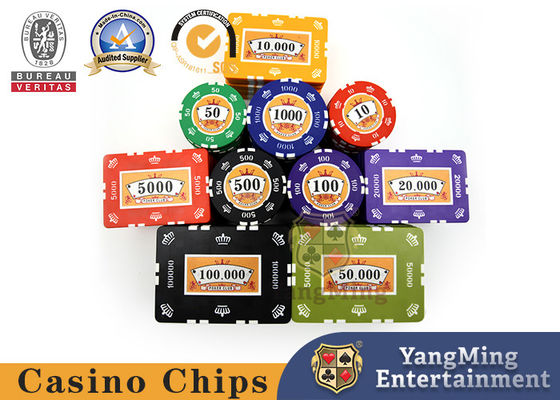 acheter Nouveau design de jeu de cartes de casino Les jetons du jeu de Texas Hold'Em Anti-contrefaçon fabrication en ligne