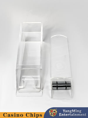 acheter 8 paires de distributeurs de cartes de baccarat personnalisés, jeux de table de poker en acrylique transparent fabrication en ligne