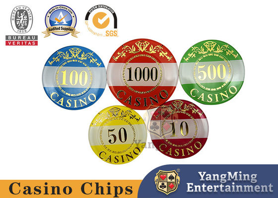acheter Un ensemble de puces acryliques avec 760 pièces de jeux de table de baccarat fabrication en ligne