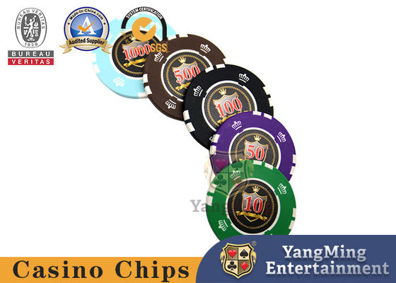 acheter 760 PCS Clay Plastic Poker Chips Gift imprimé fait sur commande ont placé dans le cas en aluminium argenté fabrication en ligne