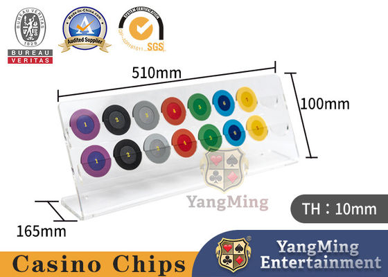 acheter Table de poker à la roulette, plateau de table, porte-puces, support d'affichage de puces acryliques transparentes de 40 mm fabrication en ligne