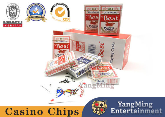 acheter 555 Red Blue Bee Poker Casino Baccarat Texas Jeu de table 280g Cartes de poker au cœur bleu fabrication en ligne