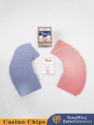 acheter 310g Importé Rouge Bleu Abeille Noir Carte de poker de base Table de jeu de baccarat Carte de jeu dédiée fabrication en ligne