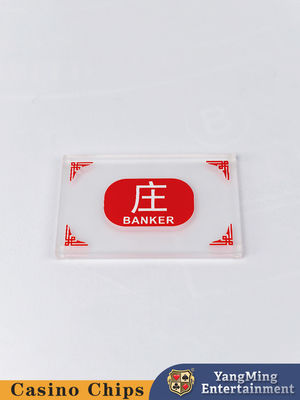 acheter Acrylique glacé Baccarat Jeu de table de jeu chinois anglais Banquier Marqueur de joueur fabrication en ligne