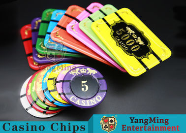 acheter Les jetons de poker acryliques en cristal de casino d'image de tigre arrondissent 40/45/50mm fabrication en ligne