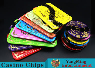 acheter Crystal Acrylic Casino Poker Chips avec Mesh Bronzing Silk Screen fabrication en ligne