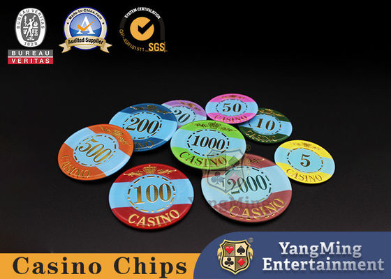 acheter Fabrique personnalisée croix acrylique étiquetage puces baccarat poker jeux occasionnels puces de bureau fabrication en ligne