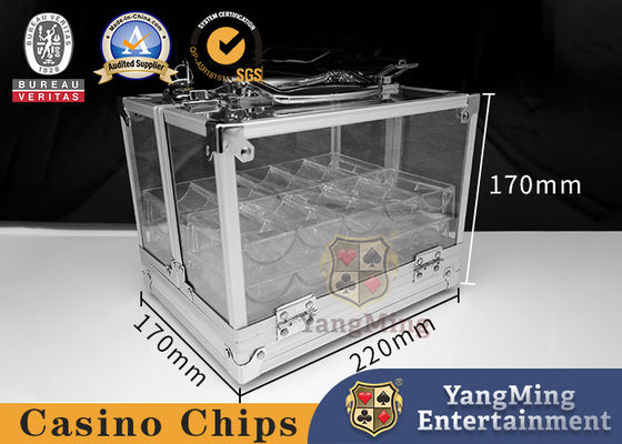 acheter Alliage d'aluminium 600 morceaux de club de Texas Clay Portable Chip Box Poker autour de Chip Coin Storage Case de Anti-contrefaçon fabrication en ligne