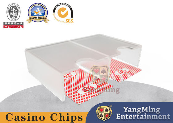 acheter Accessoires auxiliaires givrés épais acryliques de jeu de boîte à cartes de tisonnier de couverture fabrication en ligne