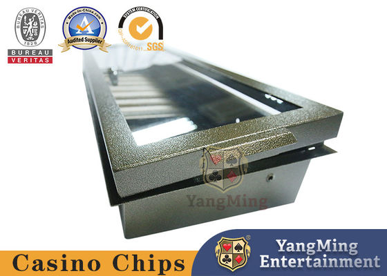 acheter Facile actionnez le jeton de poker Tableau Chip Tray With Single Lock Encryption de tisonnier de support en métal de 1 couche fabrication en ligne