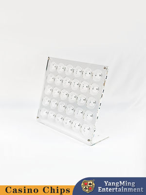 acheter Je vous présente un stand de puces acryliques 30 pièces de puces de poker transparentes fabrication en ligne
