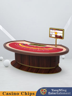 acheter Design personnalisé tapis de jeu de casino Table de poker Ovale tapis de jeu Lucky Six Baccarat Table de jeu de poker fabrication en ligne