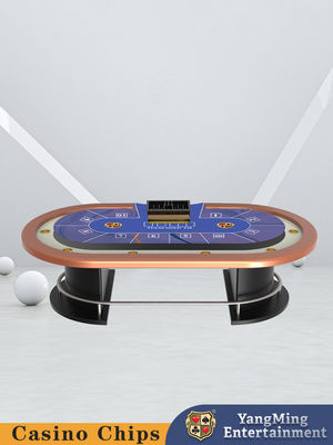 acheter Fabricant Stock Bar métallique demi-ronde Garde Texas Hold'em Table de poker divertissement Leisure Casino Table de jeu de poker fabrication en ligne