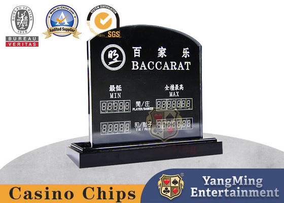 acheter Fabrique dédiée personnalisée LED tables électroniques Limit Sign Casino Club Table Lanterne Acrylique Sculpture Bet Sign Dragon Tiger Tables de jeu Jeux fabrication en ligne