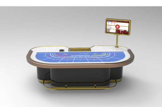acheter Nouveau jeu de jetons de poker mis à niveau Table 7 personnes Baccarat Dragon Tiger Table Standard Texas Table de tournoi fabrication en ligne