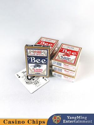 acheter Cartes de jeu américaines originales de casino d'abeille du club 92 de tisonnier avec le papier de noyau noir UV fabrication en ligne