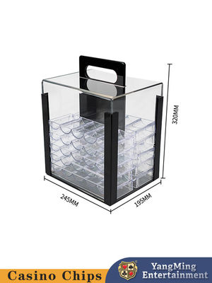 acheter 1000 catégorie Chips With Acrylic Display Case en céramique de casino de Se 10g de tisonnier de rouleau de Ct fabrication en ligne
