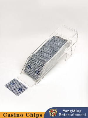 acheter Pleine transparence / 1 - 8 Deck Poker Jouer aux cartes Acrylique Chaussures de croupier avec miroir Pour les jeux de hasard fabrication en ligne