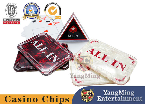 acheter Vente chaude 1 PCS Baccarat acrylique tout dans le bouton Cartes de poker Garde Casino Casino Table Bet Marque fabrication en ligne