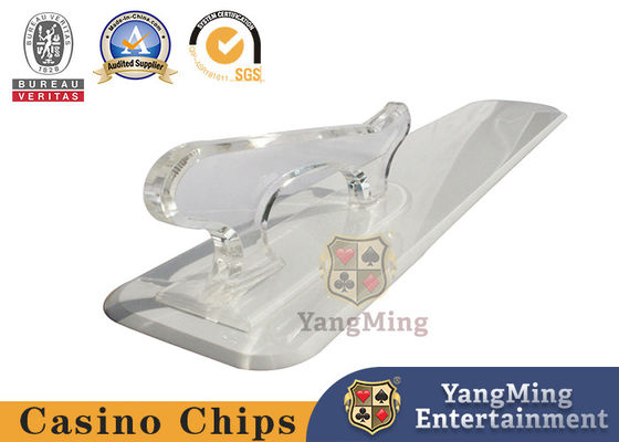 acheter Nouveau style plus épais Acrylique transparent Casino Spade Marque pelle avec poignée peut imprimer logo personnalisé fabrication en ligne