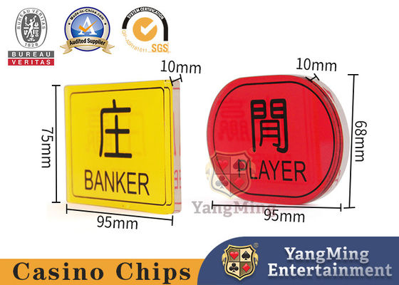 acheter Tout en bouton joueur banquier bouton marqueurs pour le divertissement baccarat jeux de hasard poker table pari marqueur acrylique fabrication en ligne