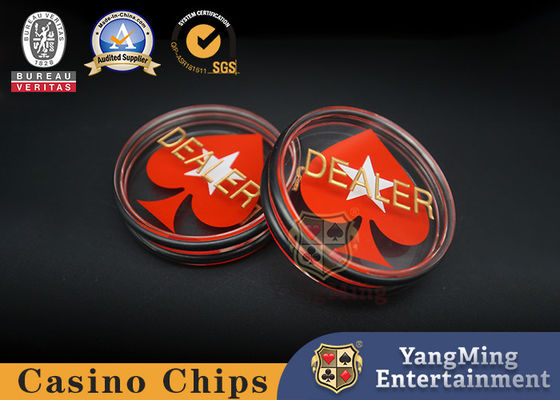 acheter Jeux de hasard club texas plein transparent double face gravure écran de soie bouton distributeur fabrication en ligne
