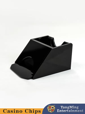acheter Tout noir plastique chaussures de croupier de Texas Hold'em 1 Deck pour les jeux de poker de casino club fabrication en ligne