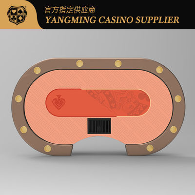 acheter Table de jeu de poker sur mesure Ovale Metal Treadle Casino Hotel Texas Hold'em fabrication en ligne