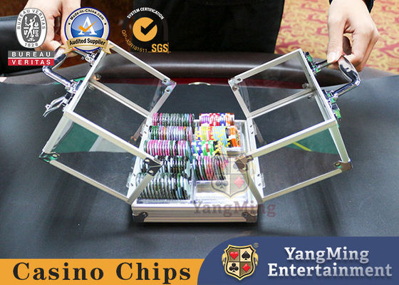 acheter Mallette de jetons de poker en acrylique pour 600 jetons de casino avec 6 plateaux fabrication en ligne
