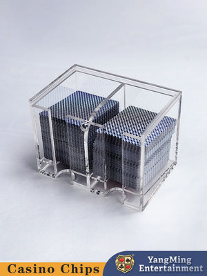 acheter Fabrique personnalisée cristalline épaissie acrylique 8 Deck Discard Holder Baccarat Casual Table de jeu Discard Holder fabrication en ligne