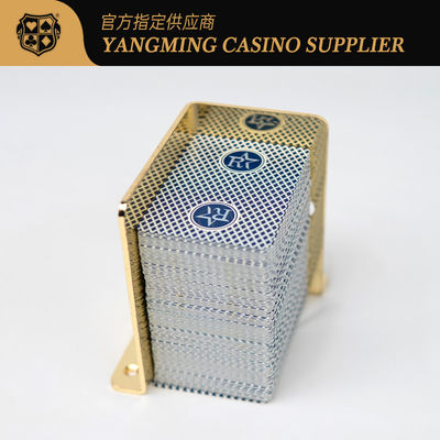 acheter De haute qualité 8 Deck Poker Rack Titanium Metal déchet de carte détenteur Casino Club Poker Casual Game déchet de carte détenteur fabrication en ligne