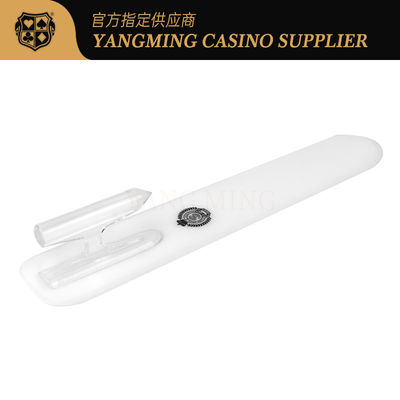 acheter Logo personnalisé de l'usine White Poker Card Shovel Casino Baccarat Poker Game Card Shovel fabrication en ligne