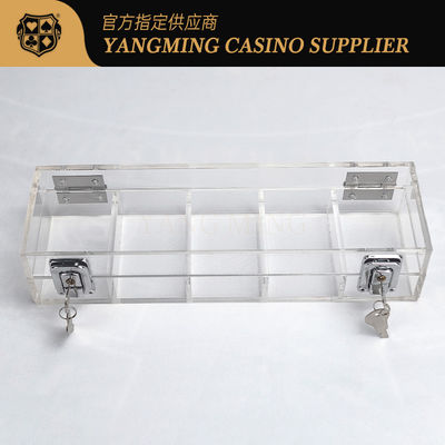 acheter À vendre 100 Yards 50mm verrouillage plateau de jetons Casino Baccarat divertissement récréatif Poker plateau de jetons fabrication en ligne