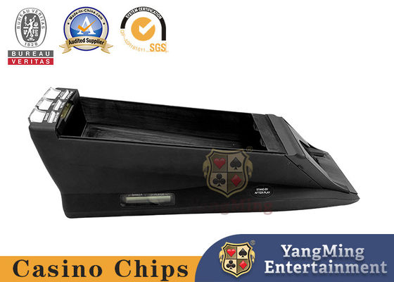 acheter Tout noir Laser Code à barres 8 Deck Poker Distributeur électronique pour les tournois internationaux standard Smart Shuffle chaussures fabrication en ligne