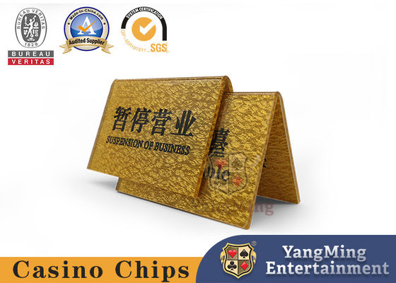 acheter Eco-friendly High-through Gold Screen Number Card Acrylique Custom VIP Clubhouse Réservé Plaque de numéro chinois et anglais fabrication en ligne