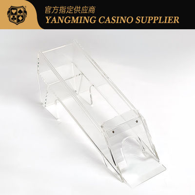 acheter Pleinement transparent épais arbre de fer sur mesure 6-8 Decks Cartes Shuffler Baccarat Jouer aux cartes Chaussure Dealer fabrication en ligne