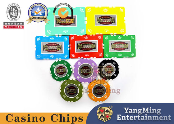 acheter Puces en plastique de casino de RFID la puce place/10 autocollants de jeu de club de tisonnier de gramme fabrication en ligne