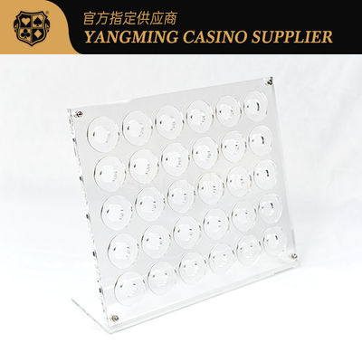 acheter Casino Acrylique Transparent Chips de Poker Casse Table de jeu Chips en plastique Porteur Roulette Casino Porteur personnalisé fabrication en ligne
