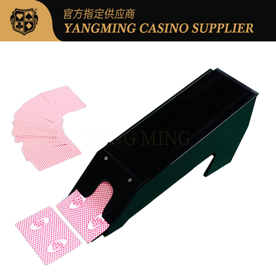 acheter Nouvelles chaussures de croupier en acrylique noir de qualité casino pour les jeux de cartes de baccara et de poker à 8 jeux fabrication en ligne