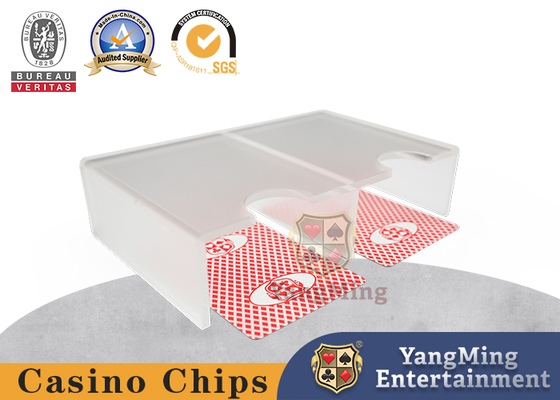 acheter Double - bouton mat translucide ouvert de cartes de jeu de plate-forme de l'acrylique 1-2 d'accessoires de Tableau de casino fabrication en ligne