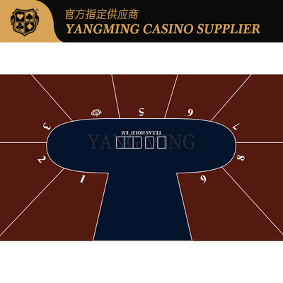 acheter Nappe de casino haut de gamme pour table de Texas Hold'Em, 9 joueurs, imperméable, design personnalisé fabrication en ligne