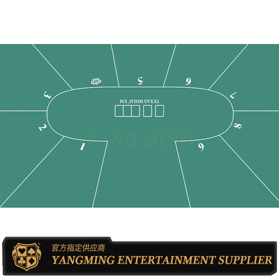 acheter Nappe de table d'usine Texas Hold'Em 9 joueurs Imperméable Design de nappe de jeu Personnalisé fabrication en ligne