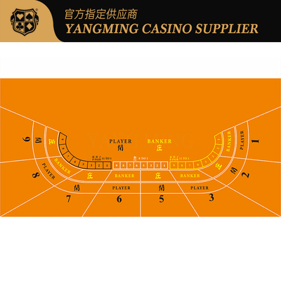 acheter Fourniture d'usine de Baccarat à 9 joueurs, conception de nappe de jeu de casino, disposition de table personnalisée fabrication en ligne