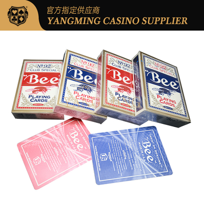 acheter Cartes de jeu allemandes de jeu du casino 310g de club rouges ou cartes de jeu bleues d'abeille du casino No.92 fabrication en ligne