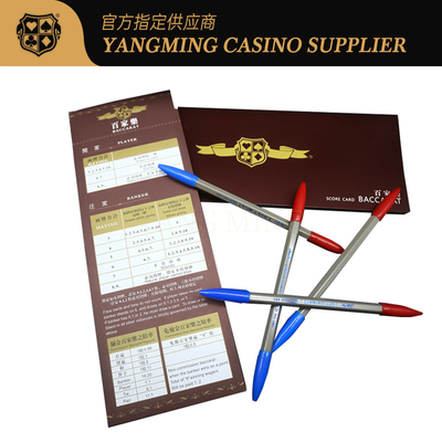 acheter Cartes de pointage de Baccara personnalisées pour le divertissement des clubs de casino, 50 feuilles par carnet, nouvelles et personnalisées par le fabricant fabrication en ligne