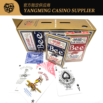 acheter Casinos professionnels 310g cartes de poker aux abeilles importées américaines cartes de baccarat à base noire pour le jeu de casino fabrication en ligne